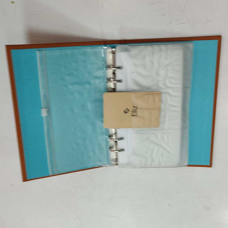 دفترچه یادداشت کلاسوری با جلد گالینگور خارجی درجه یک همراه با جای کارت15*20