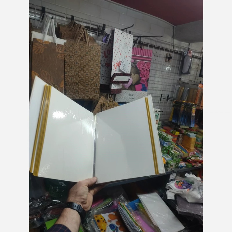آلبوم عکس چسبی 20 برگ 21*28 با جلد قابدار 29*28