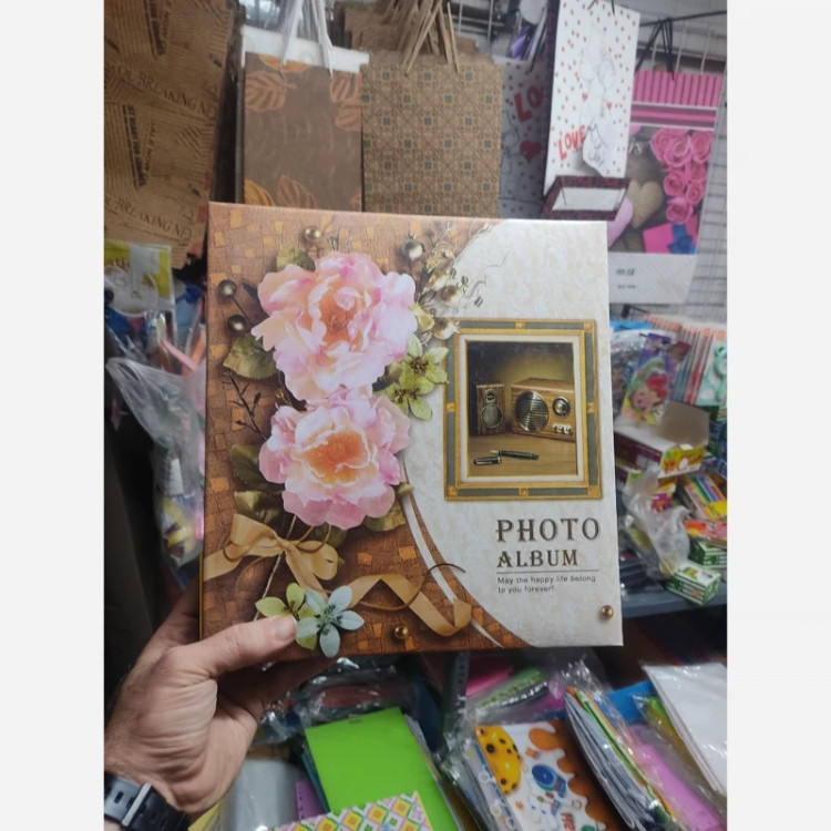 آلبوم عکس چسبی 20 برگ 21*28 با جلد قابدار 29*28