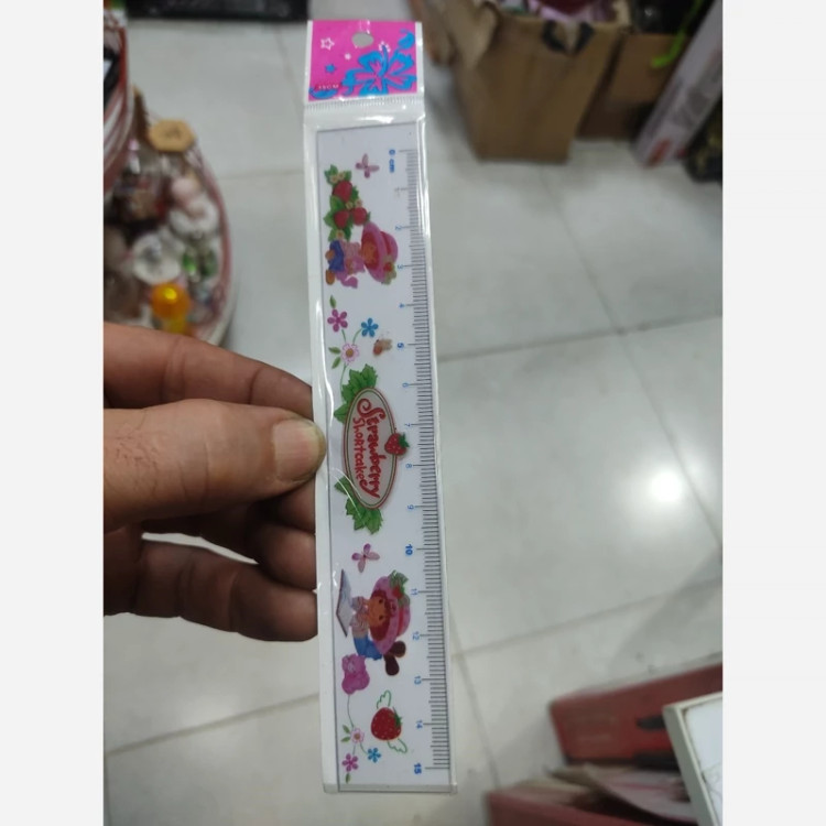 خط کش طرحدار پلاستیکی 15 سانت