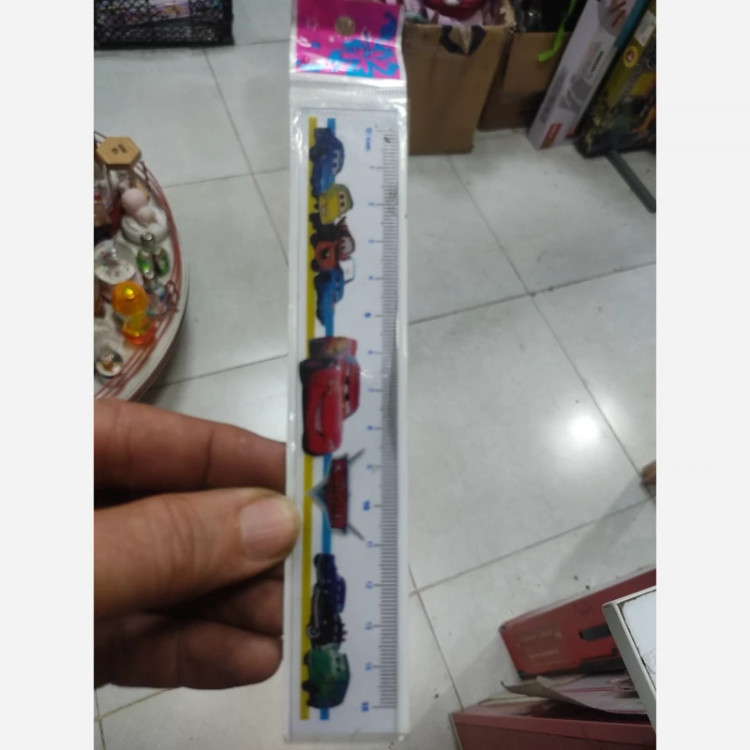 خط کش طرحدار پلاستیکی 15 سانت
