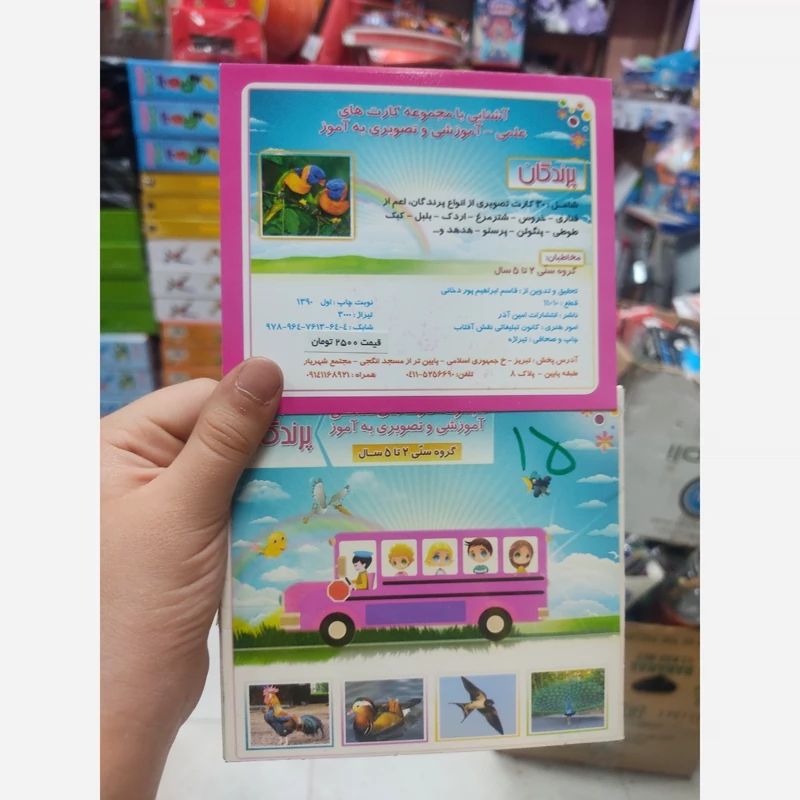 کارت های تصویری آموزش پرندگان