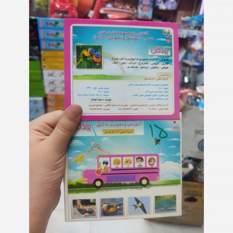 کارت های تصویری آموزش پرندگان