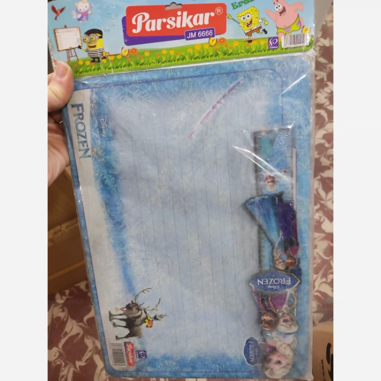تخته وایت برد جنس چوب ست خطکش پاکن جاسویچ 35*25
