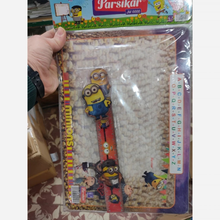 تخته وایت برد جنس چوب ست خطکش پاکن جاسویچ 35*25