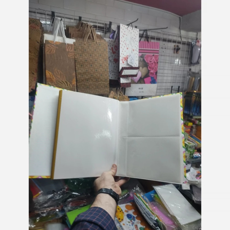 آلبوم عکس گل برجسته قابدار دو حالته هم چسبی هم سلفونی اندازه جلد آلبوم 30*28