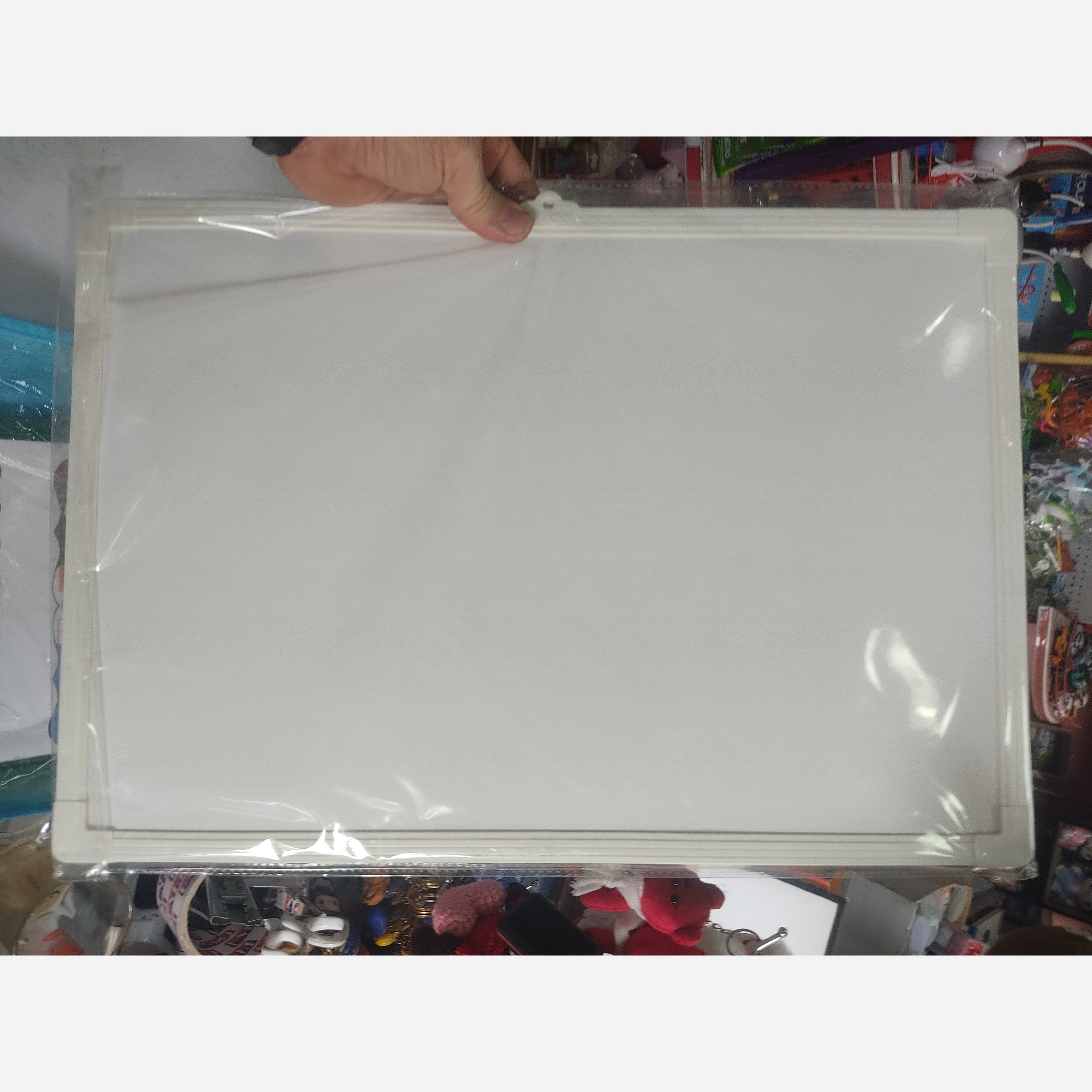 تخته وایت برد 50*35 یک رو آموزش الفبا ساعت یک رو وایت سفید