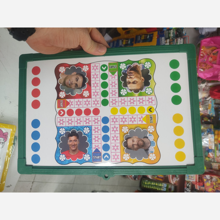 تخته وایت برد یک رو بازی مینچ و یک رو وایت 25*35