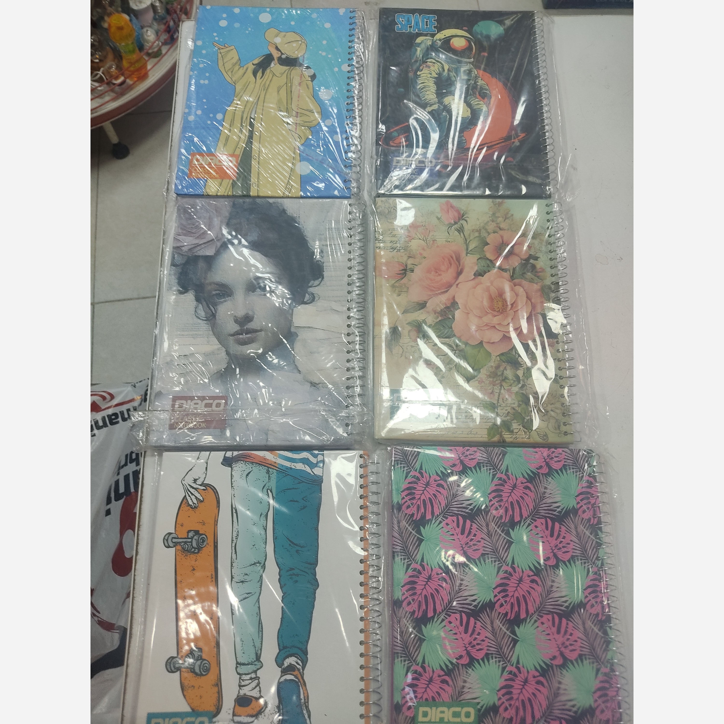 دفتر 100 برگ تک سیم جلد سخت سلفونی