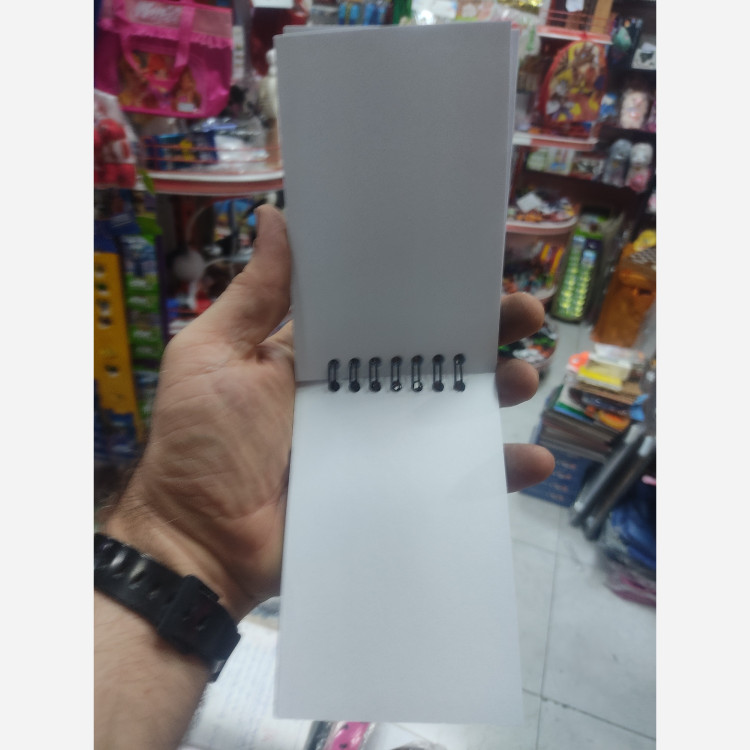 دفتر یادداشت سیم دوبل صفحه سفید 80 برگ